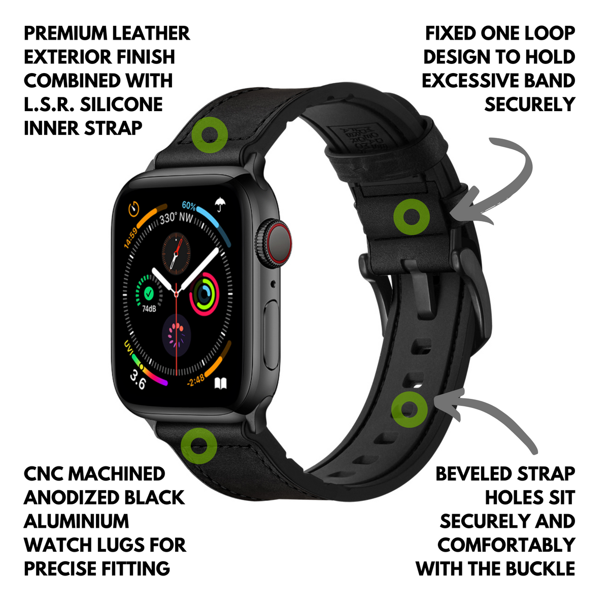 Mifa leather sales band apple watch