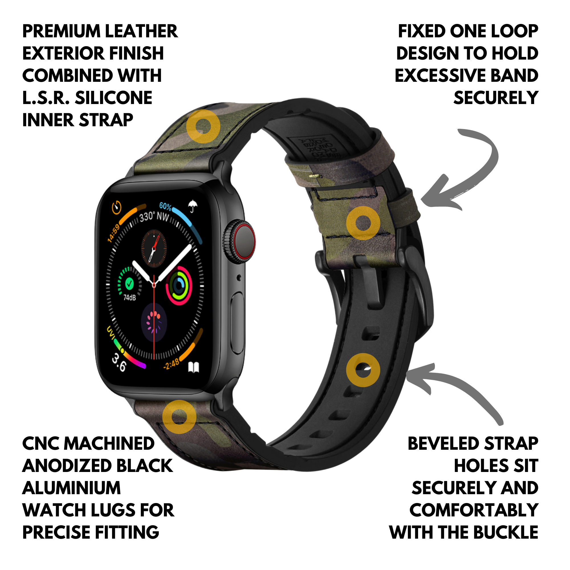 mifa hybrid leather sports band